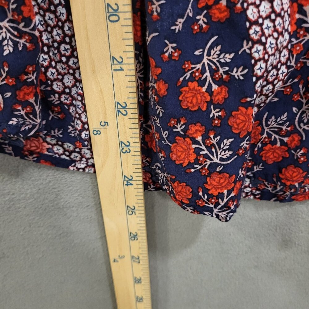 Como Vintage Off The Shoulder Top Women's Size Large Floral Print Ruffle‎ Boho - Picture 6 of 6